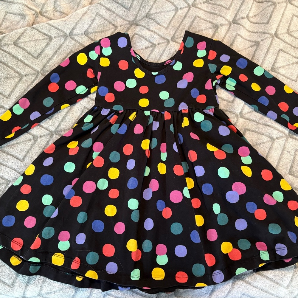 Hanna Andersson Multicolor Polka Dot Dress Size 5